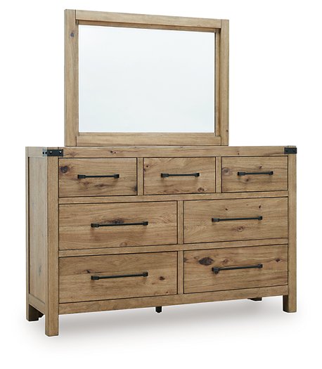 Ridgester Dresser and Mirror - Furniture Gallery