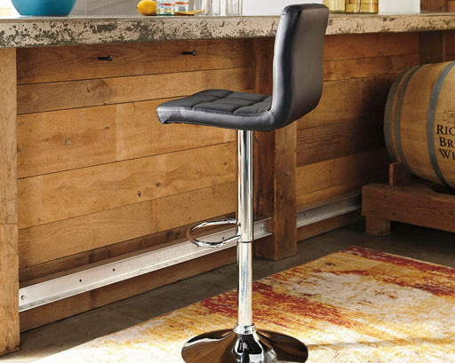 Bellatier Adjustable Height Bar Stool - Furniture Gallery