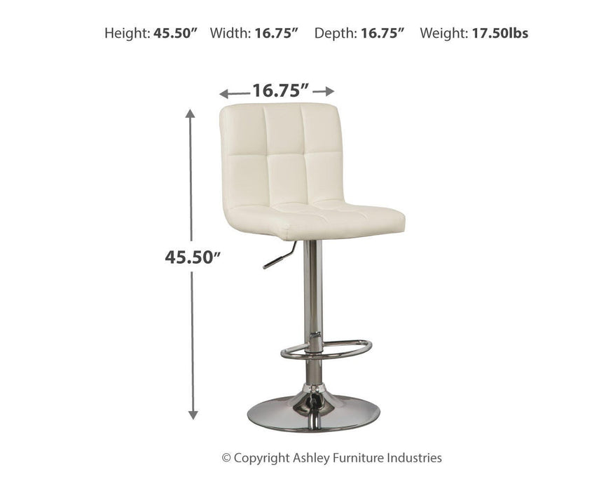Bellatier Adjustable Height Bar Stool - Furniture Gallery