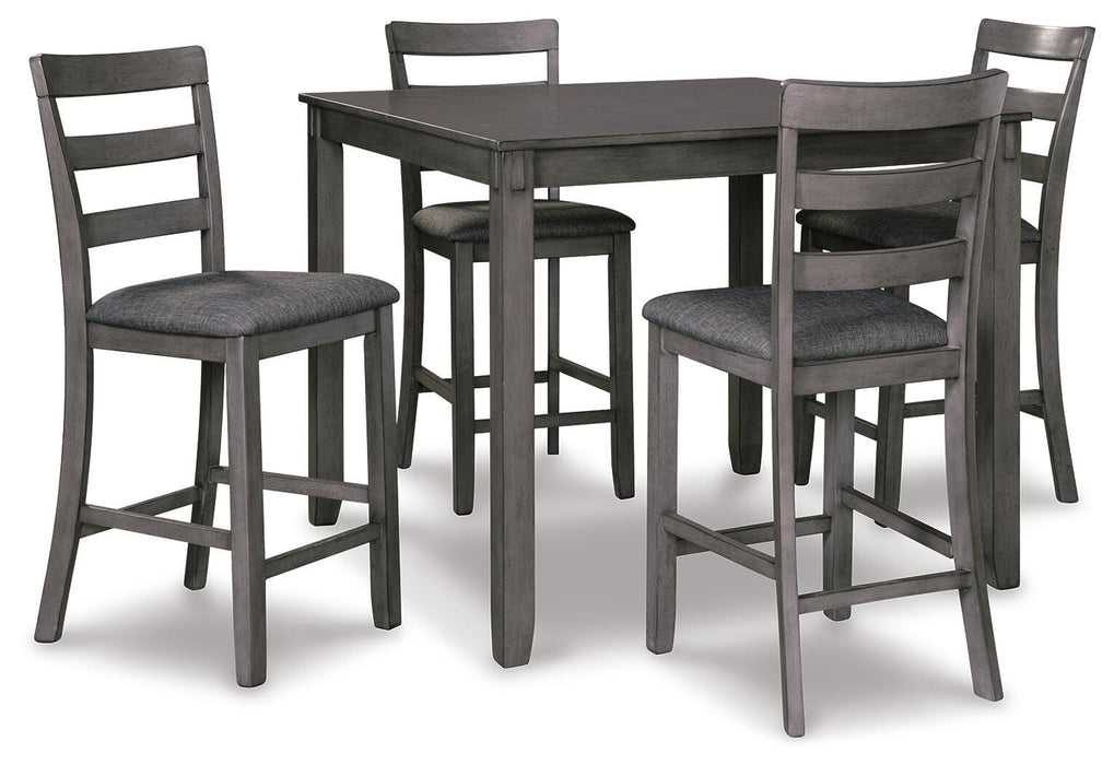 Bridson Counter Height Dining Table and Bar Stools (Set of 5) - Furniture Gallery