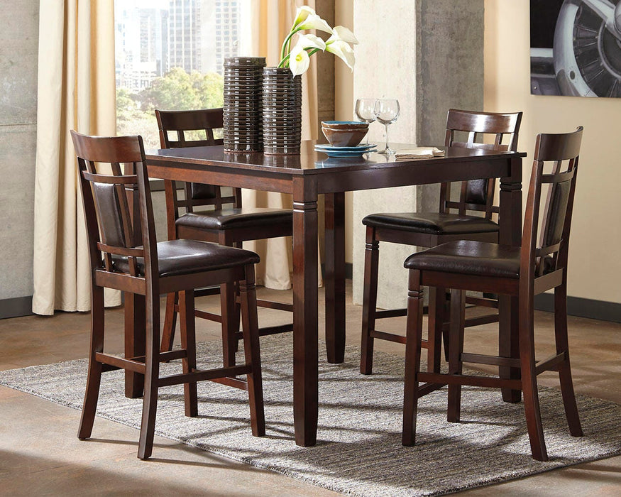 Bennox Counter Height Dining Table and Bar Stools (Set of 5) - Furniture Gallery