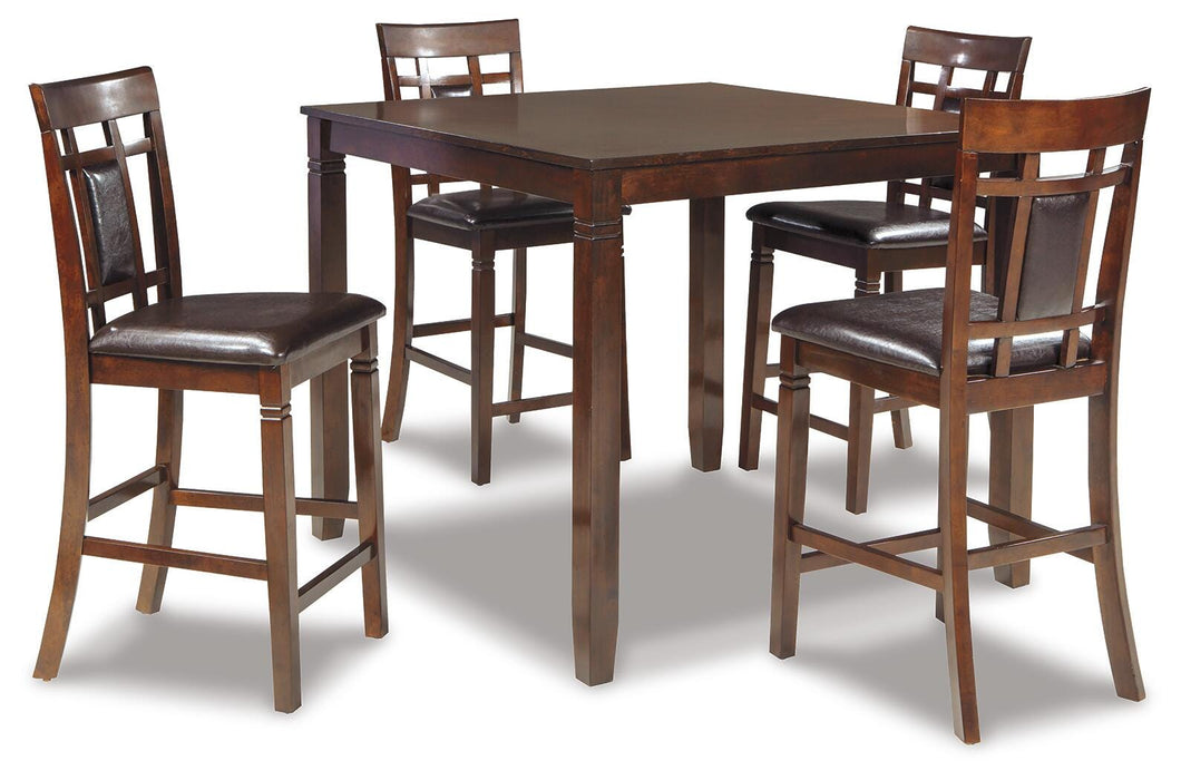 Bennox Counter Height Dining Table and Bar Stools (Set of 5) - Furniture Gallery