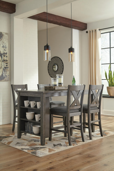 Caitbrook Counter Height Upholstered Bar Stool - Furniture Gallery