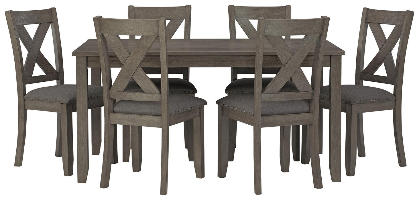 Caitbrook Dining Table and Chairs (Set of 7) - Furniture Gallery