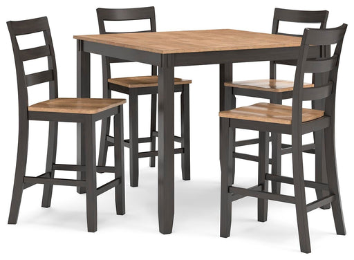 Gesthaven Counter Height Dining Table and 4 Barstools (Set of 5) - Furniture Gallery
