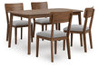 Tameride Dining Table and 4 Chairs (Set of 5) - Furniture Gallery