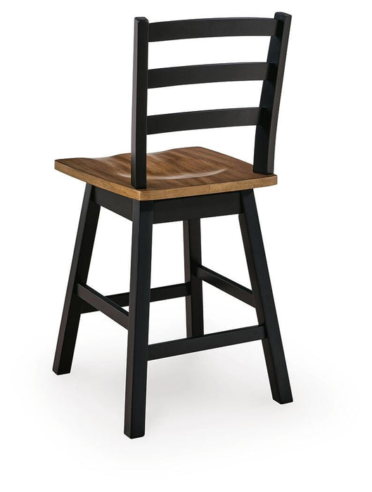 Wildenauer Counter Height Swivel Barstool - Furniture Gallery
