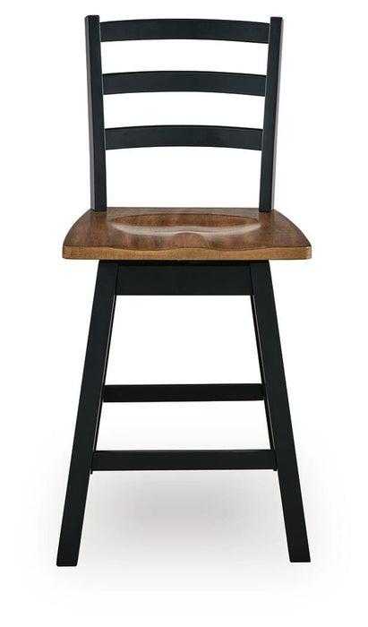 Wildenauer Counter Height Swivel Barstool - Furniture Gallery