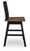 Wildenauer Counter Height Swivel Barstool - Furniture Gallery