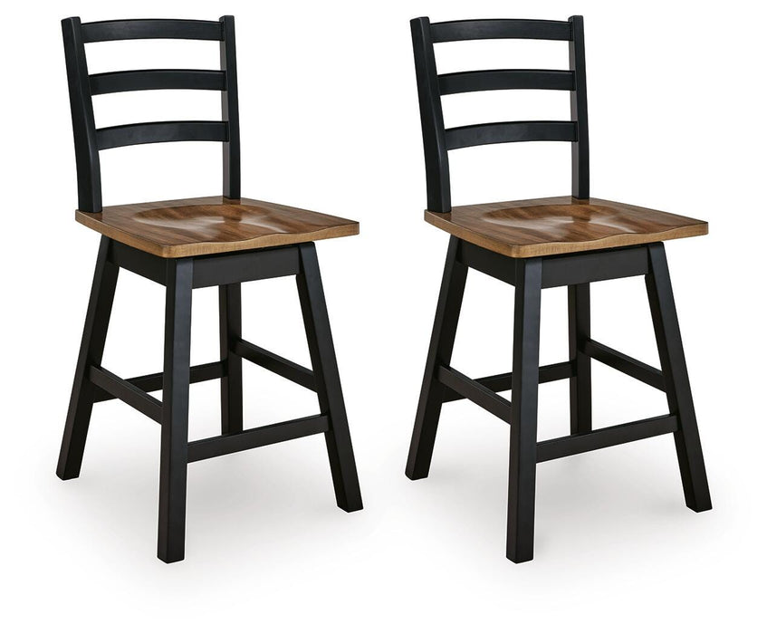 Wildenauer Counter Height Swivel Barstool - Furniture Gallery