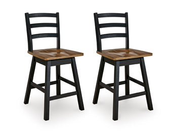 Wildenauer Counter Height Swivel Barstool - Furniture Gallery