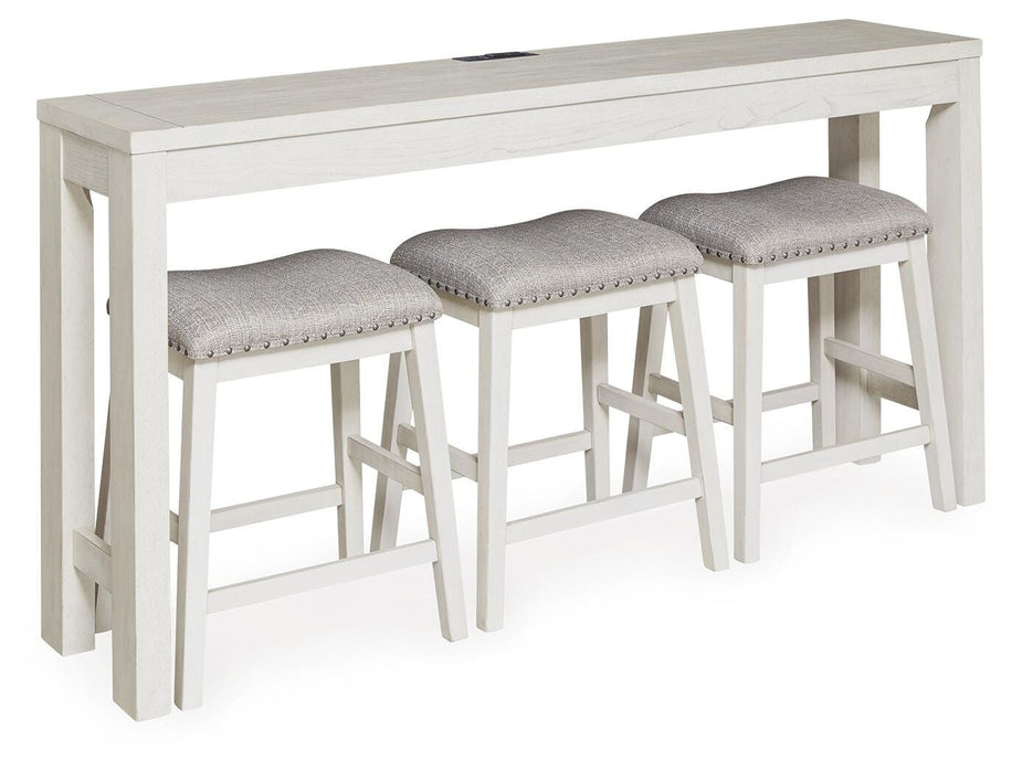 Robbinsdale Counter Height Dining Table and 3 Barstools Set - Furniture Gallery
