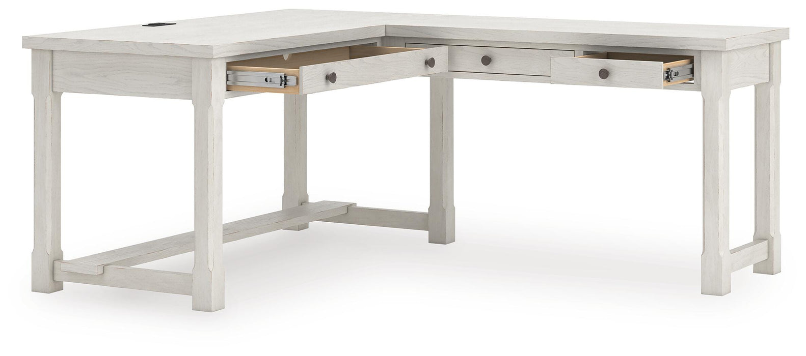 Robbinsdale L-Shaped Home Office Desk - Furniture Gallery
