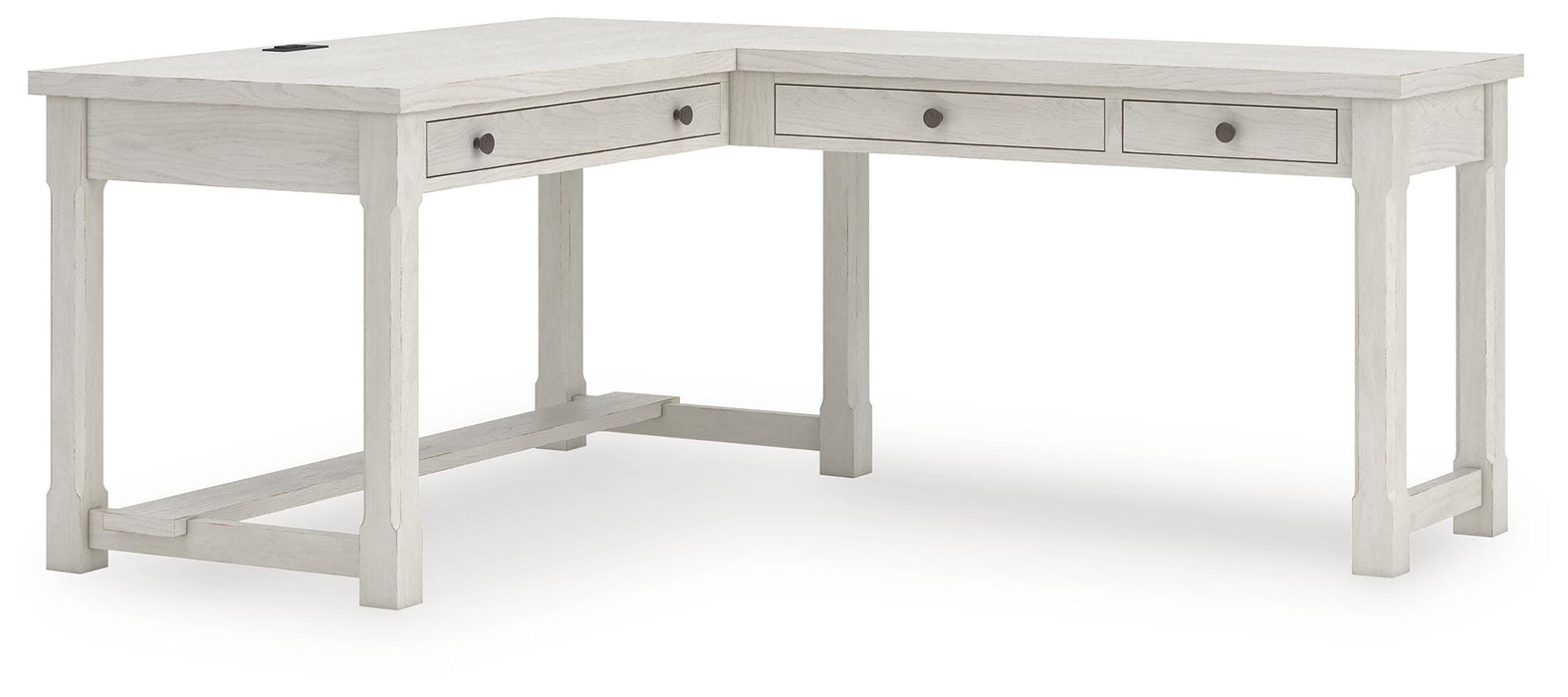 Robbinsdale L-Shaped Home Office Desk - Furniture Gallery