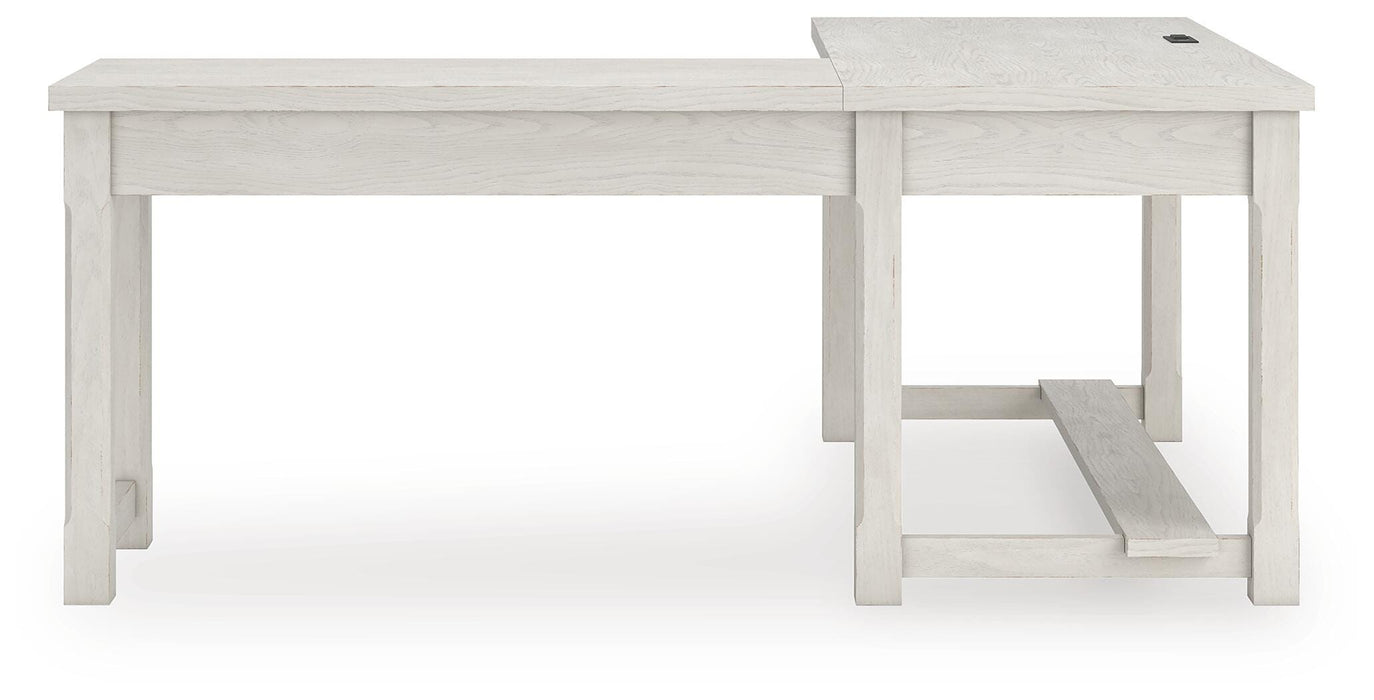 Robbinsdale L-Shaped Home Office Desk - Furniture Gallery
