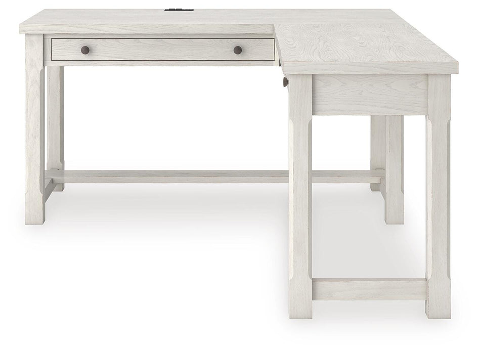Robbinsdale L-Shaped Home Office Desk - Furniture Gallery