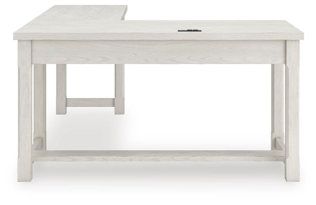 Robbinsdale L-Shaped Home Office Desk - Furniture Gallery