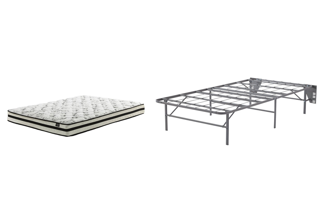 8 Inch Chime Innerspring Mattress Set - Furniture Gallery