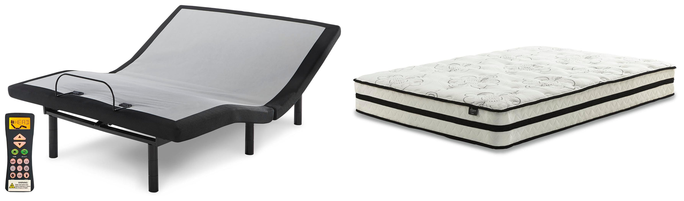Chime 10 Inch Hybrid Mattress Package - Furniture Gallery