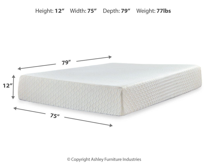 Chime 12 Inch Memory Foam Mattress in a Box - Furniture Gallery