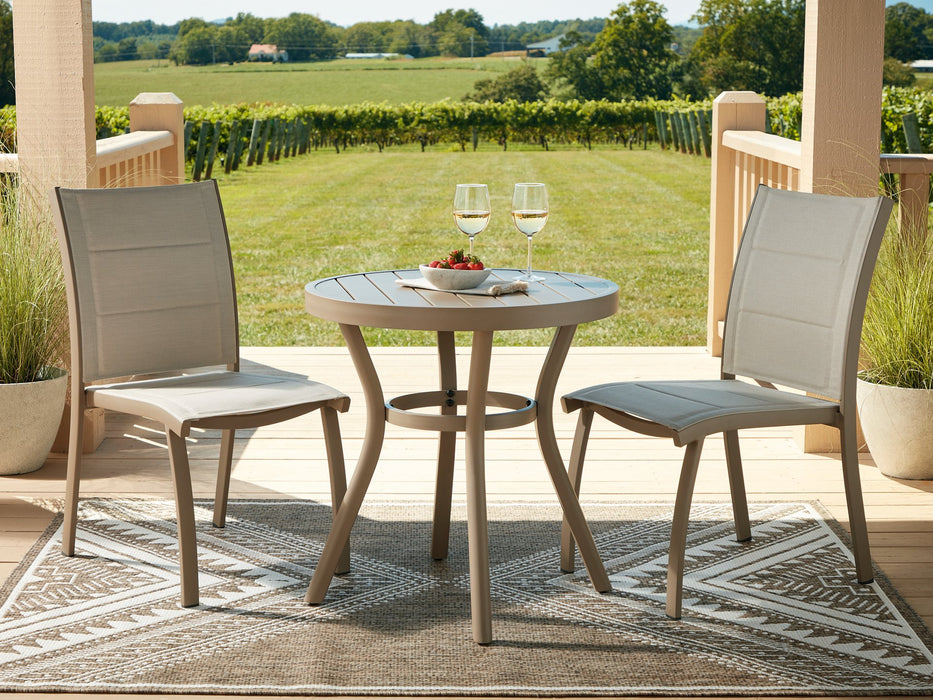 Mission Beach Outdoor Table and 2 Chairs - Furniture Gallery