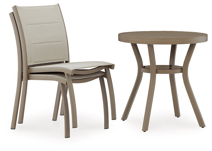 Mission Beach Outdoor Table and 2 Chairs - Furniture Gallery