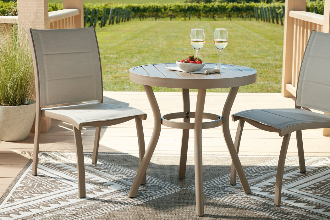 Mission Beach Outdoor Table and 2 Chairs - Furniture Gallery