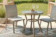 Mission Beach Outdoor Table and 2 Chairs - Furniture Gallery