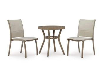 Mission Beach Outdoor Table and 2 Chairs - Furniture Gallery
