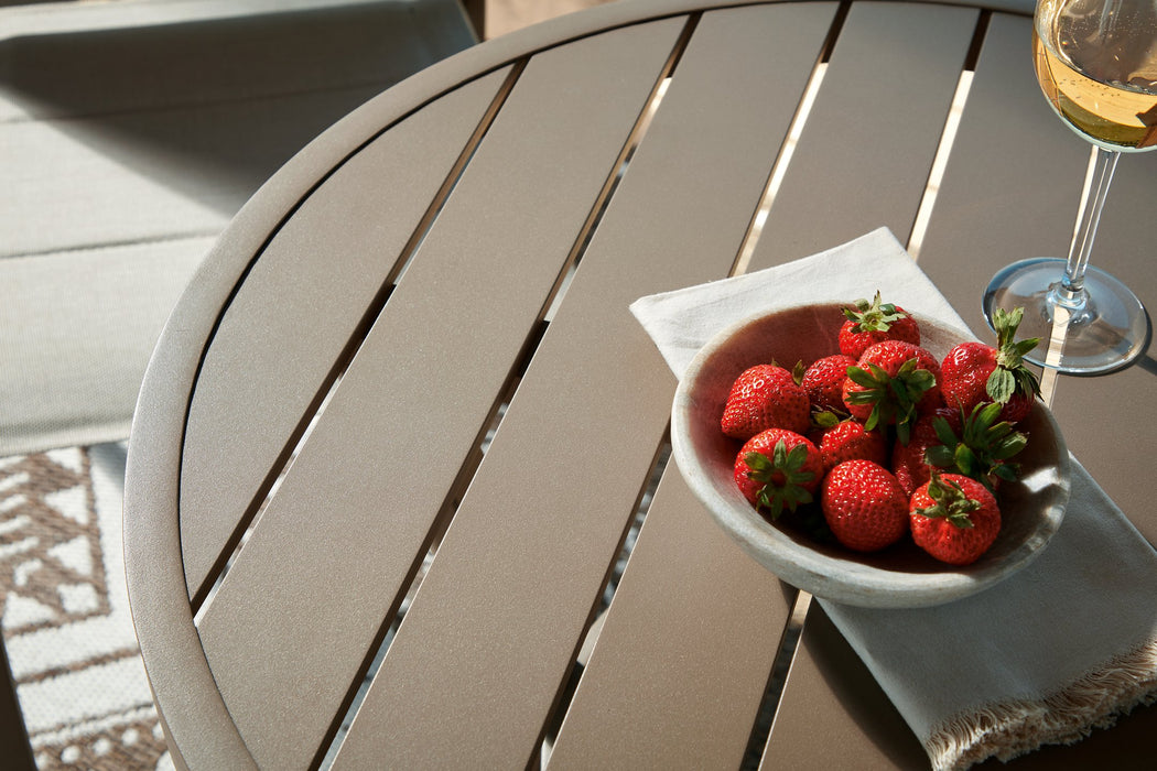 Mission Beach Outdoor Table and 2 Chairs - Furniture Gallery