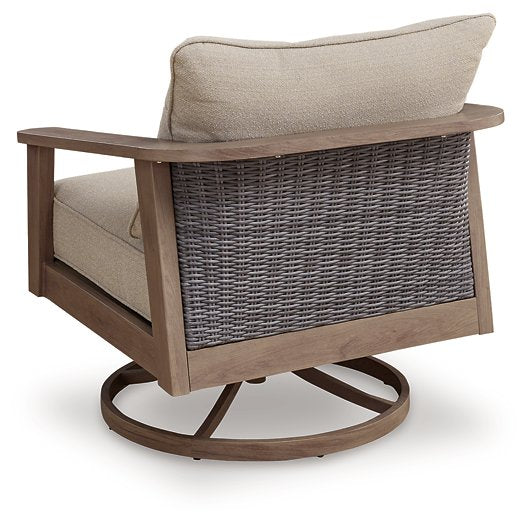Harmony Headlands Outdoor Swivel Lounge with Cushion - Furniture Gallery