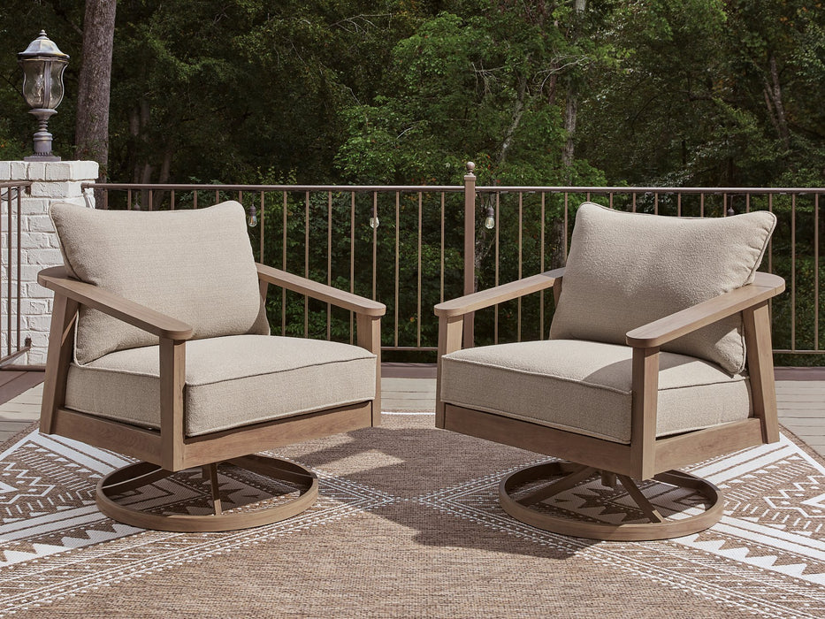 Harmony Headlands Outdoor Swivel Lounge with Cushion - Furniture Gallery