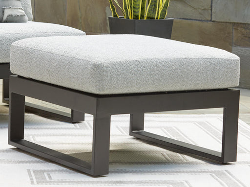 Beachloft Outdoor Ottoman with Cushion - Furniture Gallery