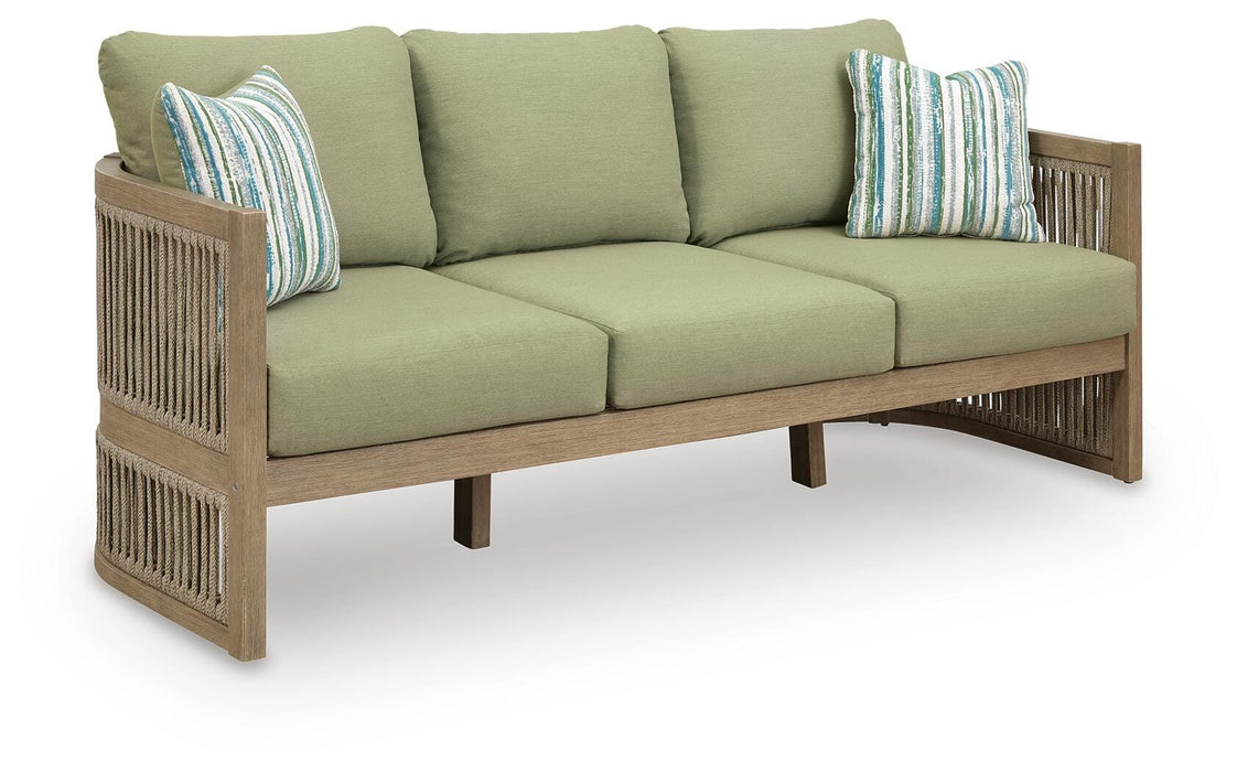 Serena Shores Outdoor Sofa with Cushion - Furniture Gallery
