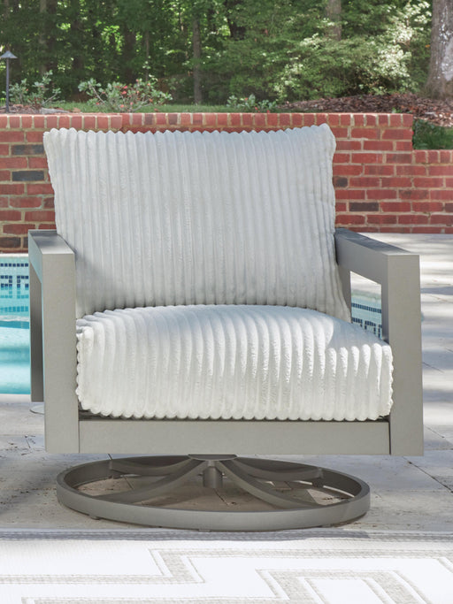 Hurley Park Outdoor Swivel Chair with Cushion - Furniture Gallery