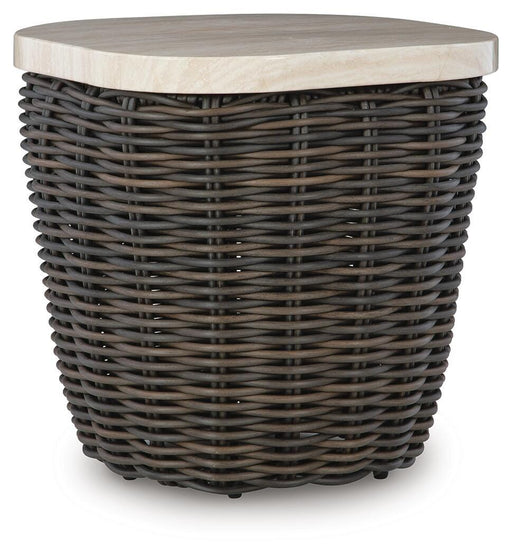 Kimora Outdoor End Table - Furniture Gallery