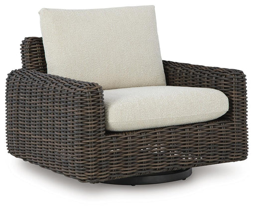 Kimora Outdoor Swivel Lounge Chair - Furniture Gallery