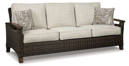 Paradise Trail Outdoor Sofa, Lounge Chairs and Fire Pit Table - Furniture Gallery