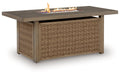 Laguna Heights Outdoor Fire Pit Table - Furniture Gallery