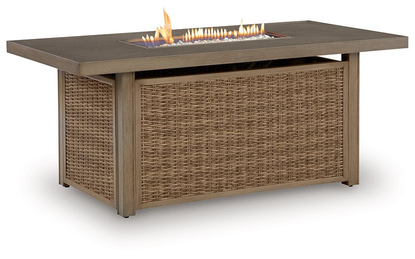 Laguna Heights Outdoor Fire Pit Table - Furniture Gallery
