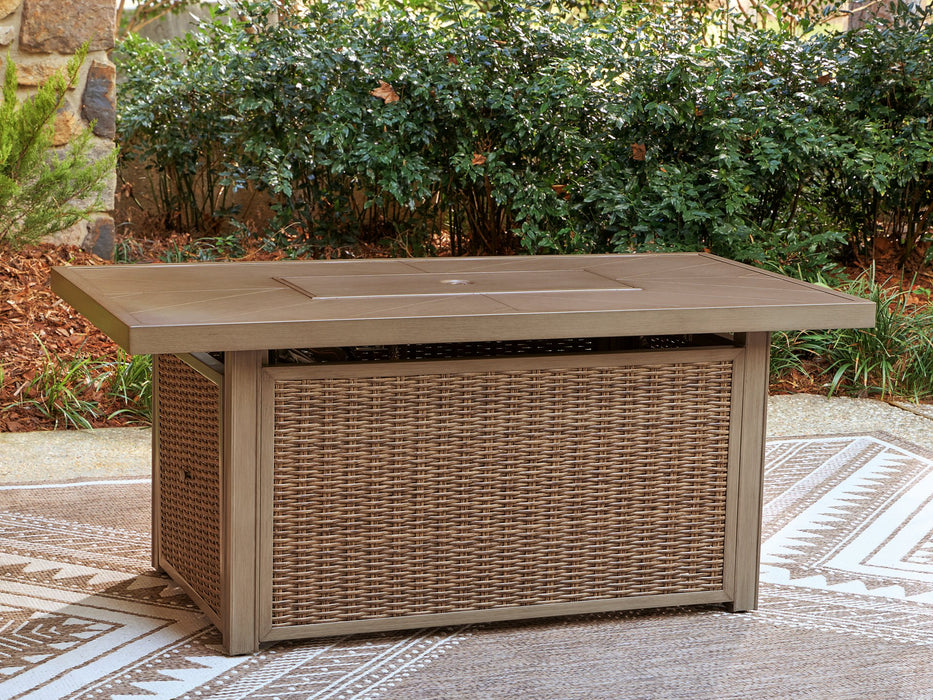 Laguna Heights Outdoor Fire Pit Table - Furniture Gallery