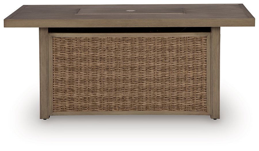 Laguna Heights Outdoor Fire Pit Table - Furniture Gallery