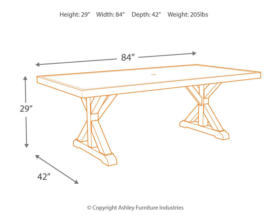 Beachcroft Outdoor Dining Set - Furniture Gallery