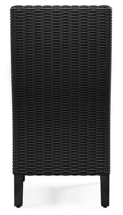 Beachcroft Outdoor Side Chair with Cushion (Set of 2) - Furniture Gallery