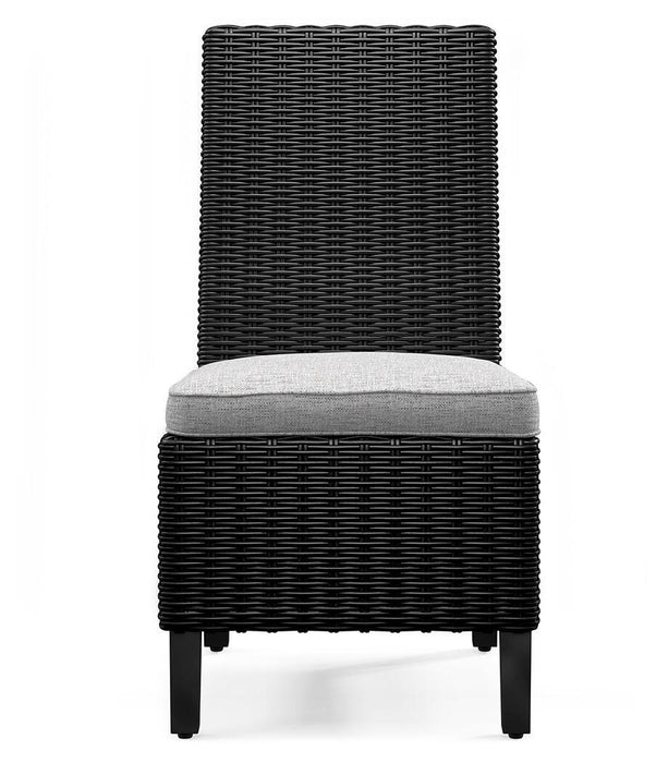 Beachcroft Outdoor Side Chair with Cushion (Set of 2) - Furniture Gallery