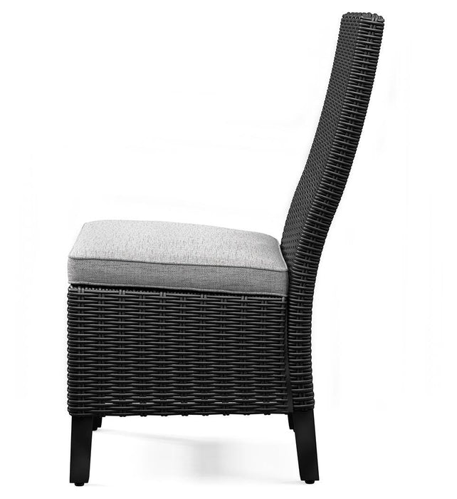 Beachcroft Outdoor Side Chair with Cushion (Set of 2) - Furniture Gallery