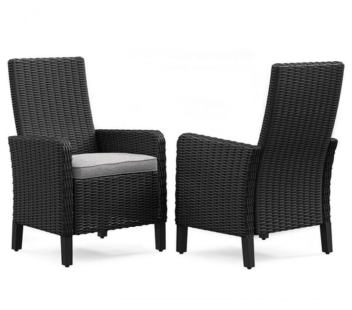 Beachcroft Outdoor Arm Chair with Cushion (Set of 2) - Furniture Gallery