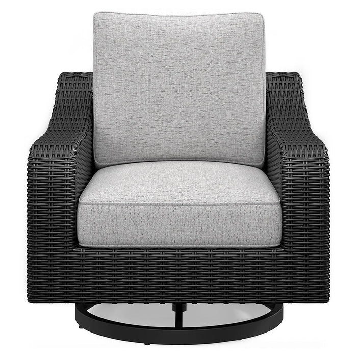 Beachcroft Outdoor Swivel Lounge with Cushion - Furniture Gallery