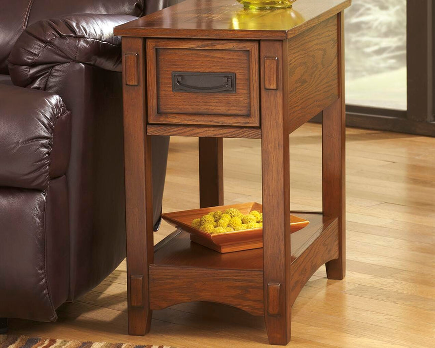 Breegin Chairside End Table - Furniture Gallery