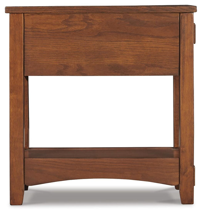 Breegin Chairside End Table - Furniture Gallery